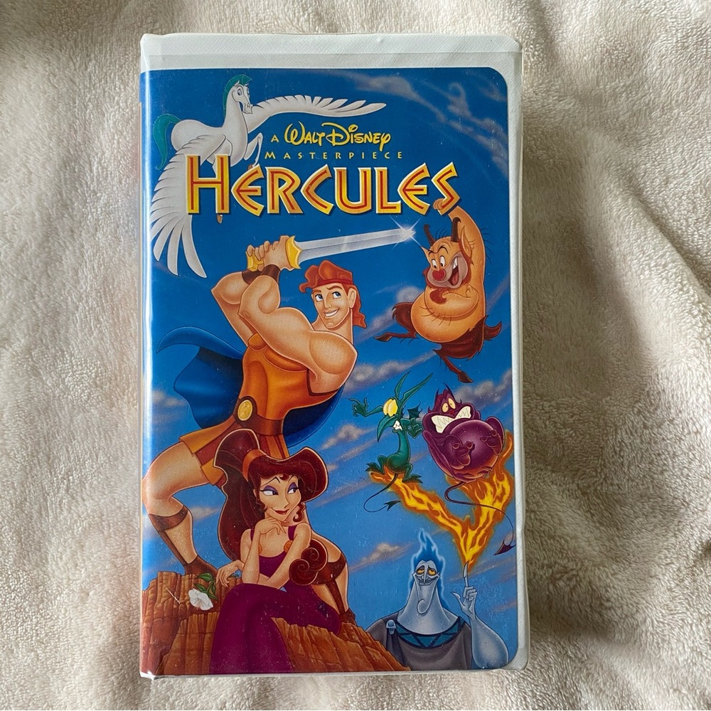 VTG 1998 Hercules Disney VHS Clam Shell Case *Tested & Working*